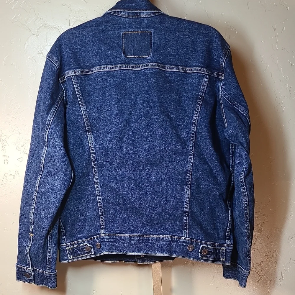 Levi's Men's Dark Blue Denim Jean Jacket - Picture 7 of 13